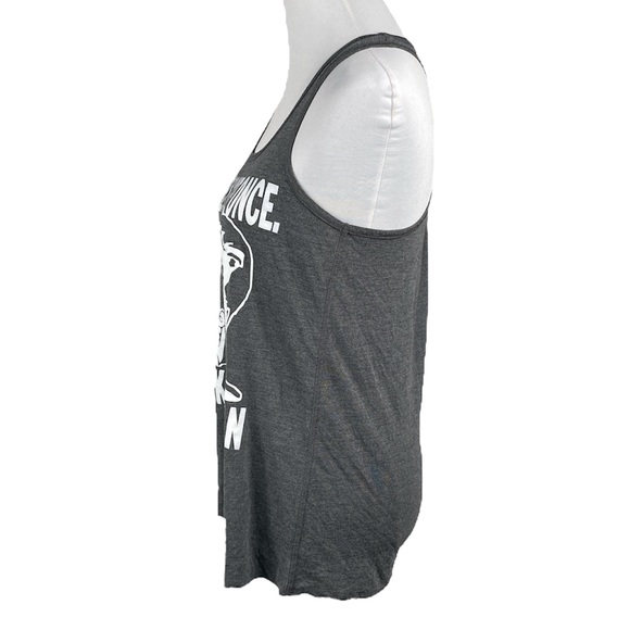 Bella’s Canvas You Only Live Once Razorback Tank Top Gray Size Large - Picture 2 of 8